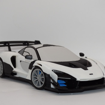 McLaren Senna GTR 1:19 Ölçekli 3D Baskı Model Araç Kiti