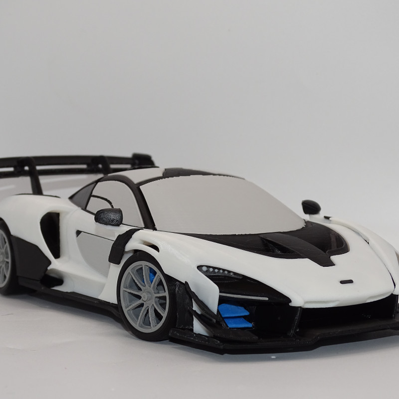 McLaren Senna GTR 1:19 Ölçekli 3D Baskı Model Araç Kiti McLaren Senna GTR 1:19 Ölçekli 3D Baskı Model Araç Kiti