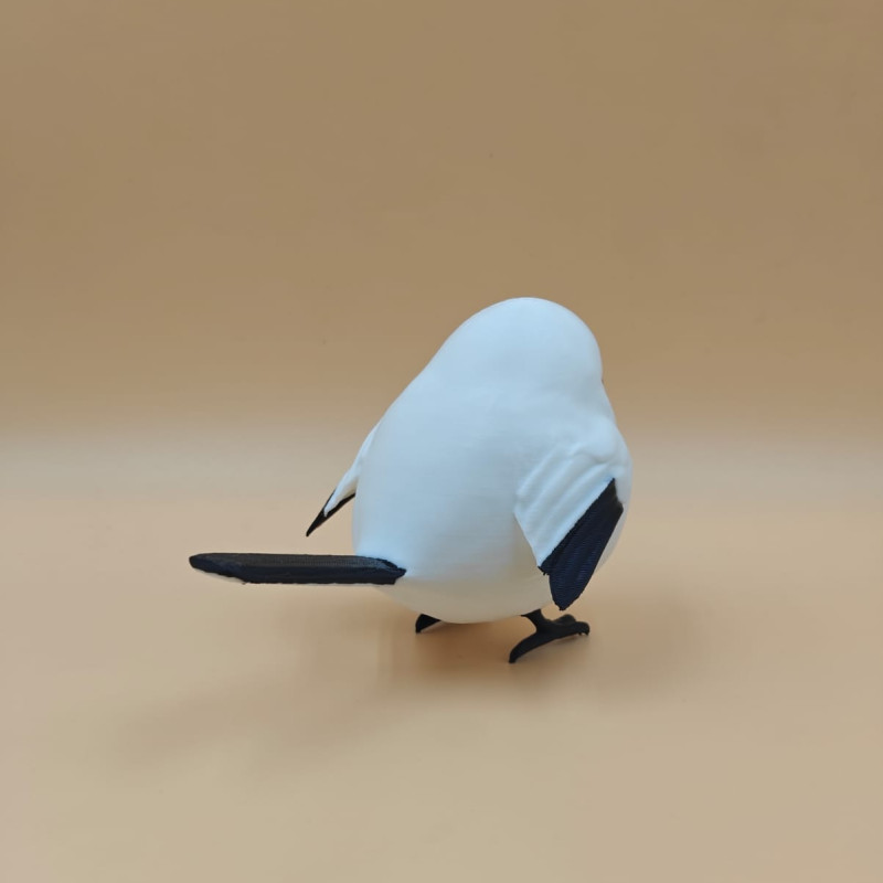 Puff Kar Kuşu 3D Baskılı Dekoratif Mini Figür