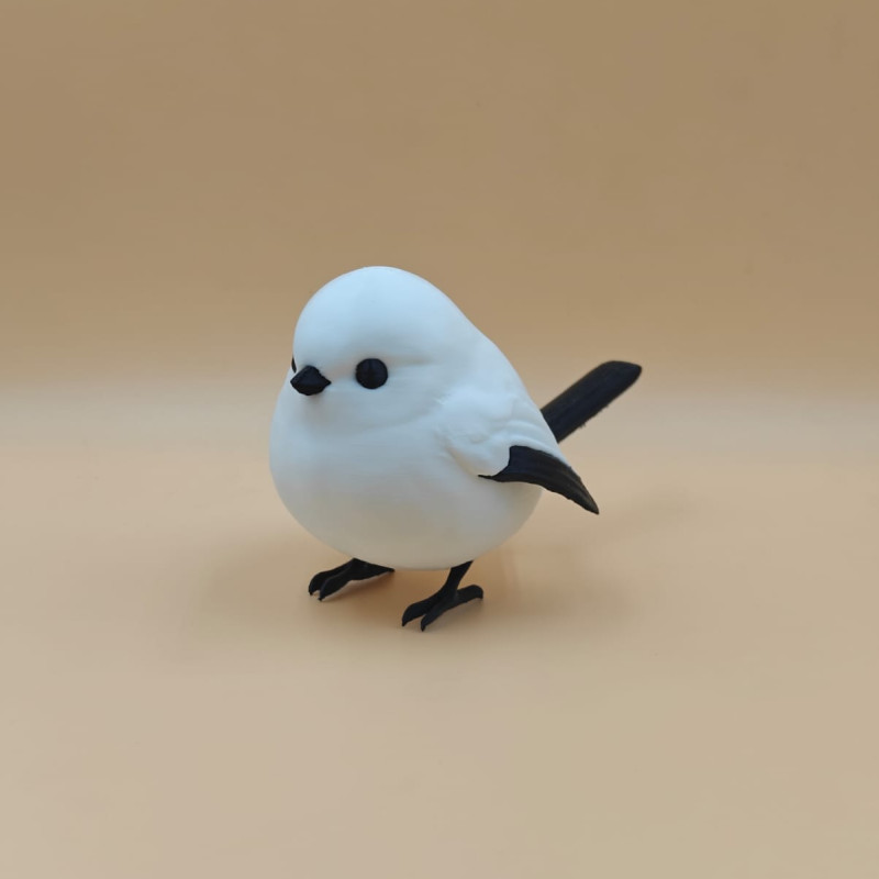 Puff Kar Kuşu 3D Baskılı Dekoratif Mini Figür