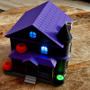 Cadı Evi 3D Baskı LED Aydınlatmalı Halloween Dekorasyon Cadı Evi 3D Baskı LED Aydınlatmalı Halloween Dekorasyon