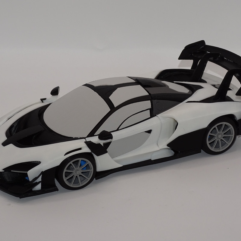 McLaren Senna GTR 1:19 Ölçekli 3D Baskı Model Araç Kiti McLaren Senna GTR 1:19 Ölçekli 3D Baskı Model Araç Kiti