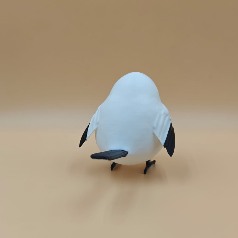 Puff Kar Kuşu 3D Baskılı Dekoratif Mini Figür