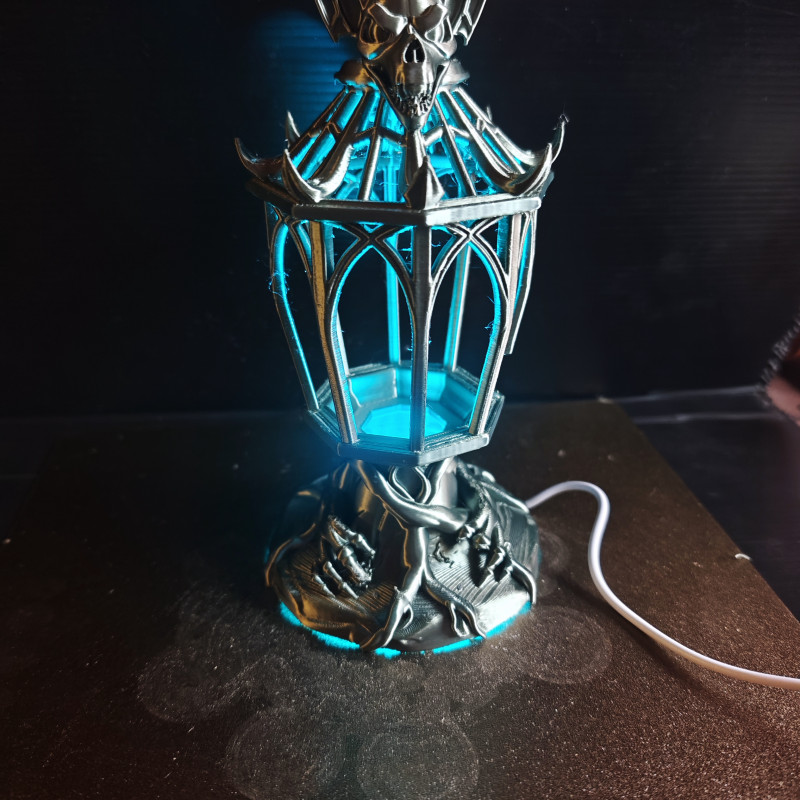 Cadılar Bayramı LED Lamba - 3D Baskı Dekorasyon