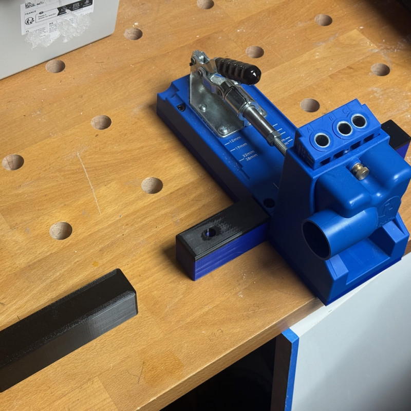 Kreg K4 Cep Deliği Şablonu MFT Adaptörü - 3D Baskı Profesyonel Aparat