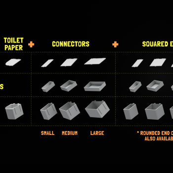 Modüler Banyo Organizer | 3D Baskılı Tuvalet Kağıdı Dolabı