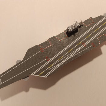 USS Nimitz Uçak Gemisi 3D Baskı Modeli - 1:800 Ölçekli Koleksiyon