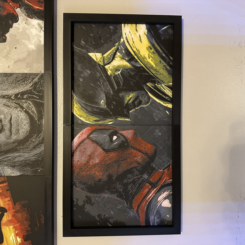 Deadpool & Wolverine 3D Baskılı Işık Panosu - Özel Tasarım