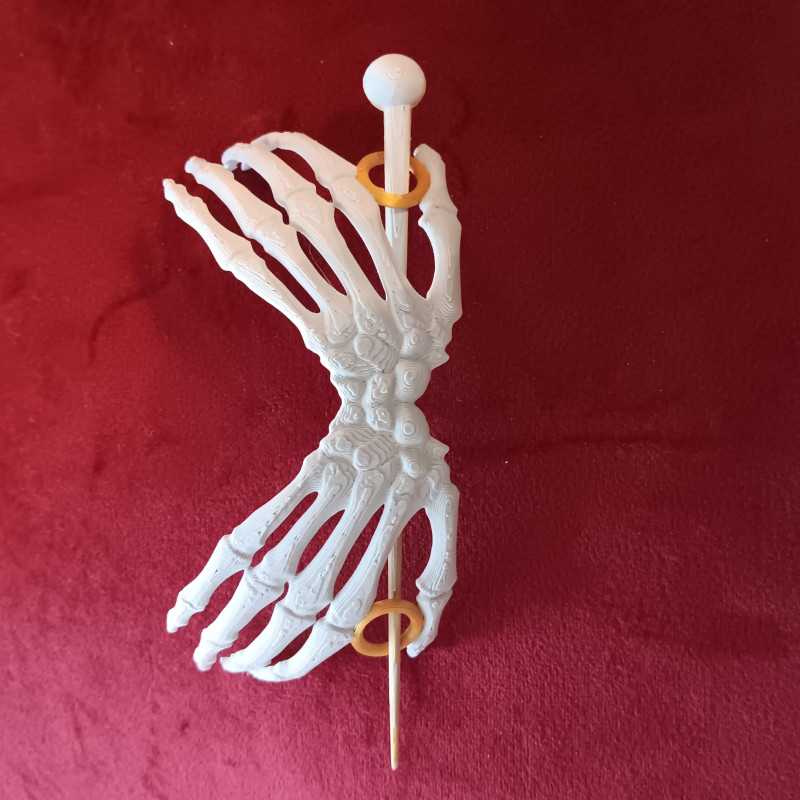 İskelet Eller Kelebek Saç Aksesuarı - 3D Baskı Moda Ürünü