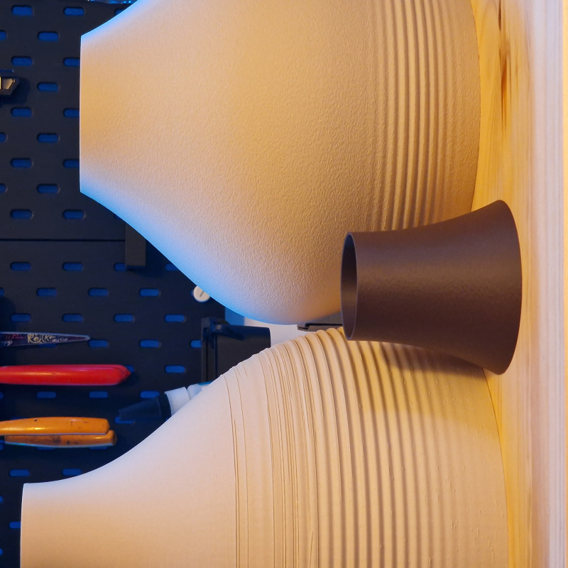 IKEA Abajur Işıklı Dekoratif 3D Baskı Avize Kapakları - PLA Ahşap