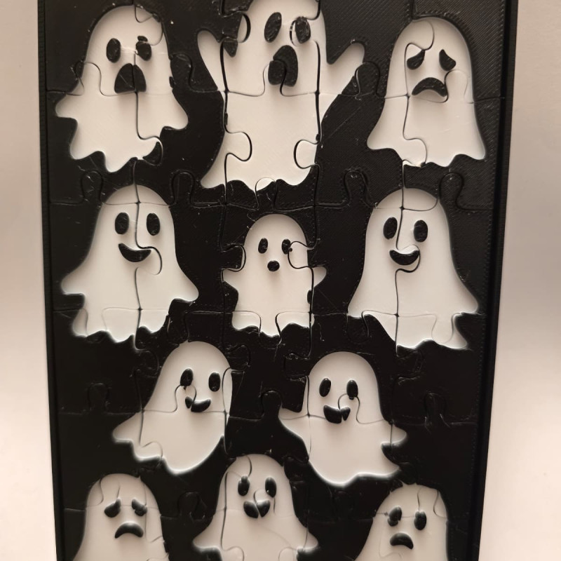 Cadılar Bayramı Hayalet Yapboz - 30 Parça 3D Baskı Puzzle