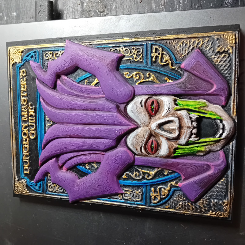 DND Büyücü Lich Rölyef Duvar Dekoru - Fantazi 3D Baskı