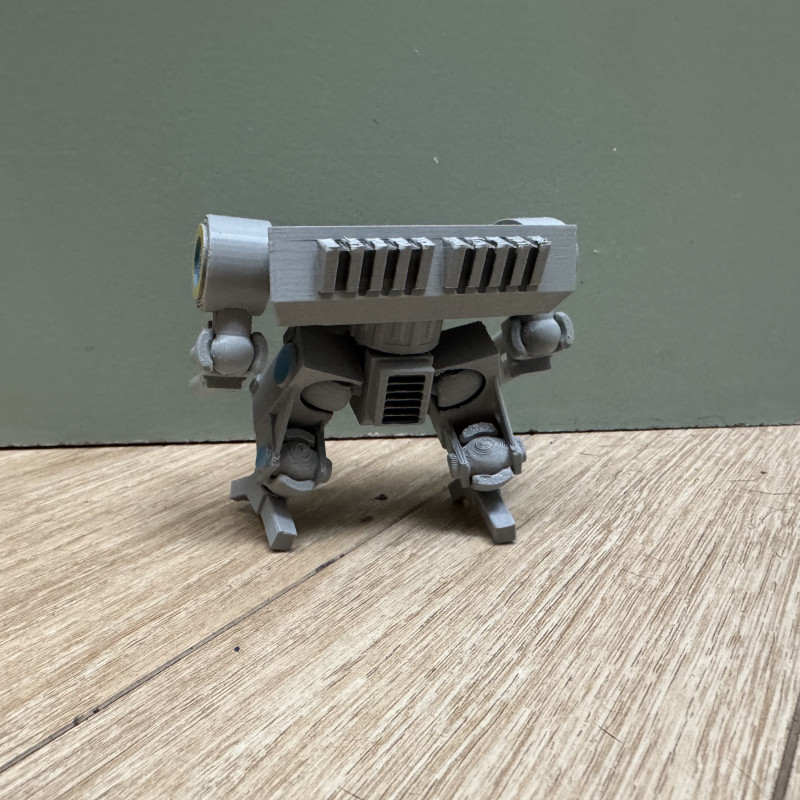 Mini Mekanik Robot Modeli - Hareketli 3D Baskı Maket