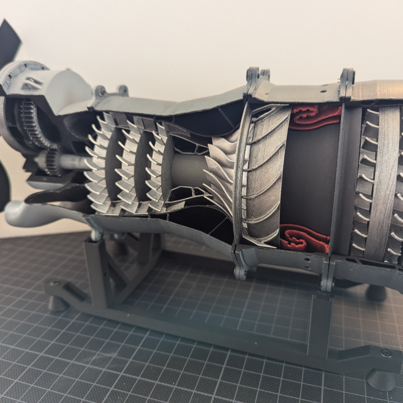 Üç Milli Turboşaft Motor Modeli - 1:30 Ölçekli Eğitim Maketi