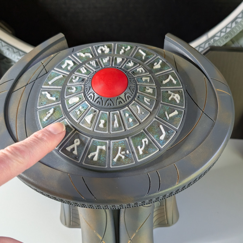 Stargate DHD 3D Baskı Maketi - Evren Geçidi Kontrol Paneli