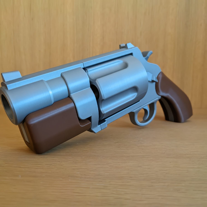 Deadlock Abrams Revolver 3D Baskı Cosplay Tabanca Modeli