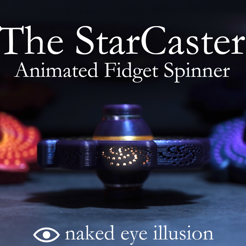 Özel Mesajlı 3D Baskı Gizemli Dönen Top - Zoetropic Şifre