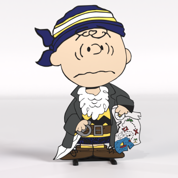 Charlie Brown Korsan Halloween 3D Baskı Dekorasyon - Renkli Duvar Süsü