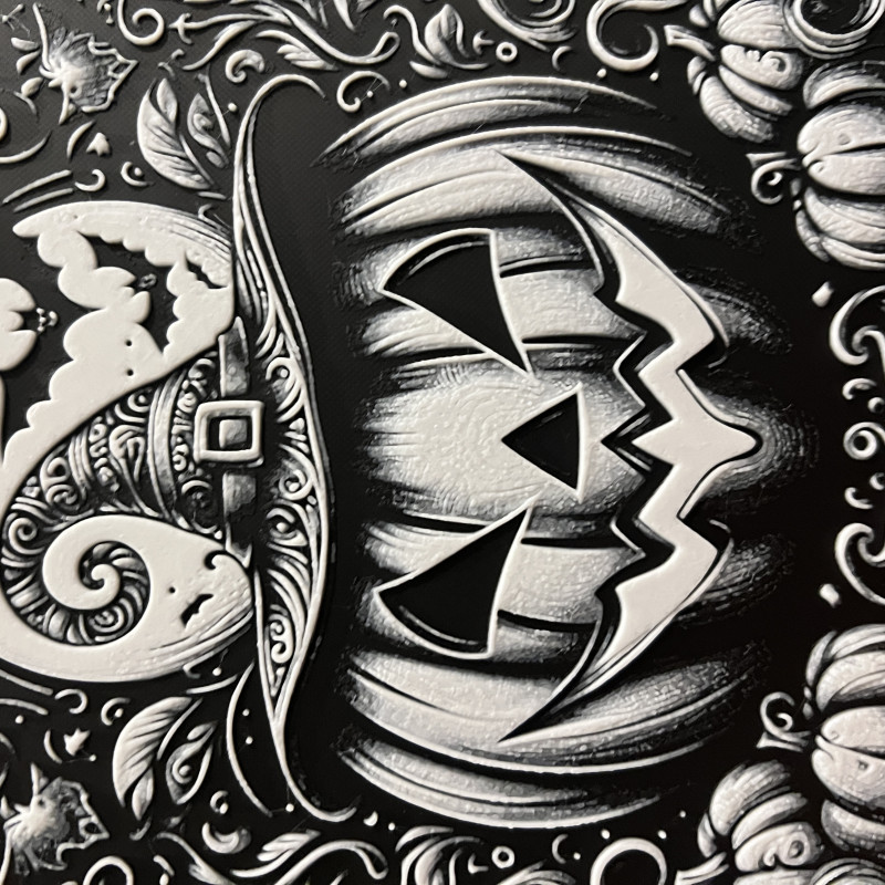 Cadılı Balkabağı 3D Baskı Dekor - Hueforge Modeli