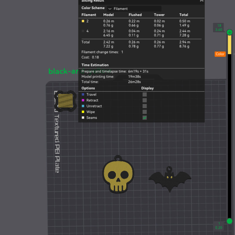 Cadılar Bayramı Temalı Minimalist Anahtarlık Seti - 3D Baskı