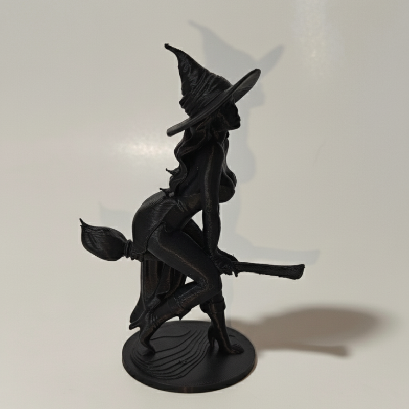 Cadılar Bayramı Seksi Cadı Heykelciği - 3D Baskı Dekoratif Figür