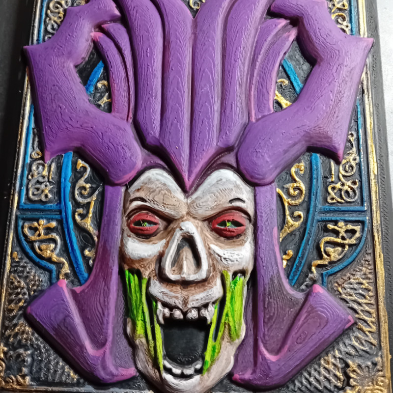 DND Büyücü Lich Rölyef Duvar Dekoru - Fantazi 3D Baskı