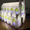 Değiştirilebilir Pencereli Katedral 3D Baskı Dekor - Tatil Temalı