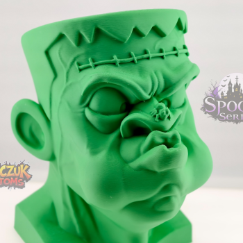 Cadılar Bayramı Şekil Monster Vazo - 3D Baskı Dekor