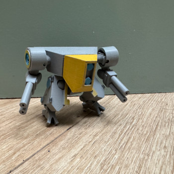 Mini Mekanik Robot Modeli - Hareketli 3D Baskı Maket