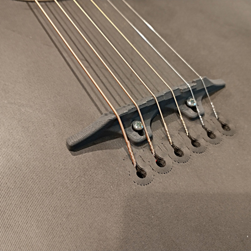 Seyahat Çelik Telli 3D Baskı Gitar - Taşınabilir Müzik Aleti