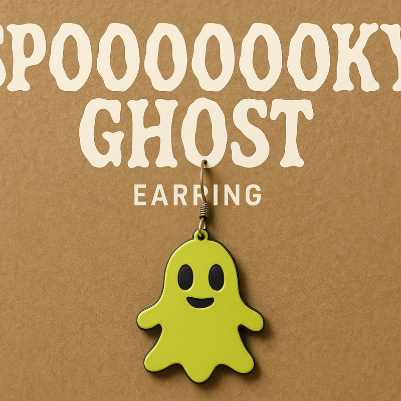 İskelet Küpe - 3D Baskılı Korku Temalı Aksesuar