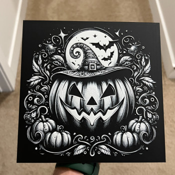 Cadılı Balkabağı 3D Baskı Dekor - Hueforge Modeli