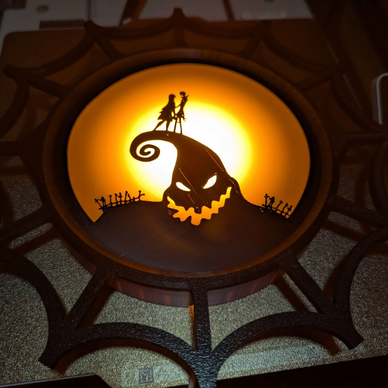 Cadılar Bayramı Işık Tabelası Renk Plakaları - 3D Baskı Dekor