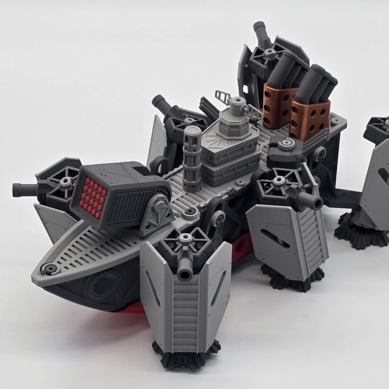 Motorlu Kara Savaş Gemisi 3D Baskı Maket - Hareketli Oyuncak