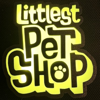 Littlest Pet Shop Logo LED Işık Kutusu - 3D Baskı Dekor
