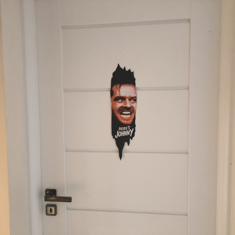 The Shining Jack Nicholson Kapı Süsü - 3D Baskı Film Dekoru