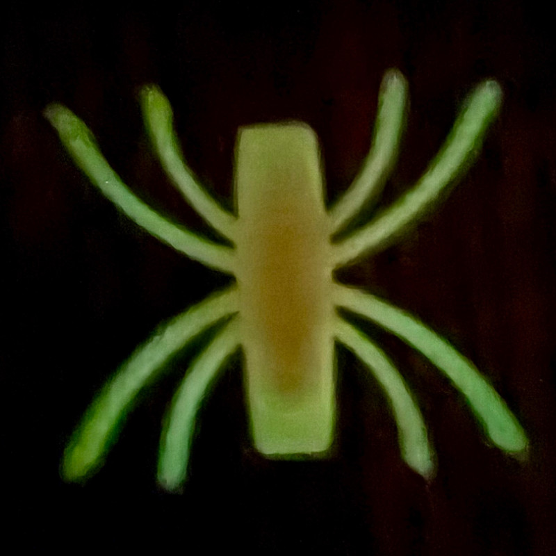 Cadılar Bayramı Örümcek Yüzüğü - 3D Baskı Glow Karanlıkta Parlayan Aksesuar