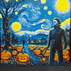 Cadılar Bayramı Yıldızlı Gece Michael Myers 3D Baskı Modeli