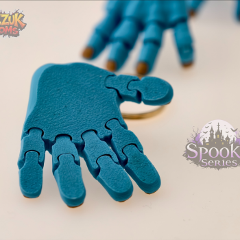 Korkunç Hareketli Anahtarlık El - 3D Baskı Korku Aksesuarı