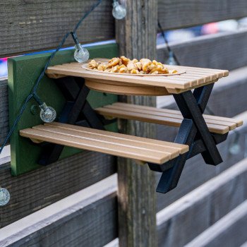 Bahçe Sincap Besleme Bankı - 3D Baskı Dekoratif Kuş Yemliği