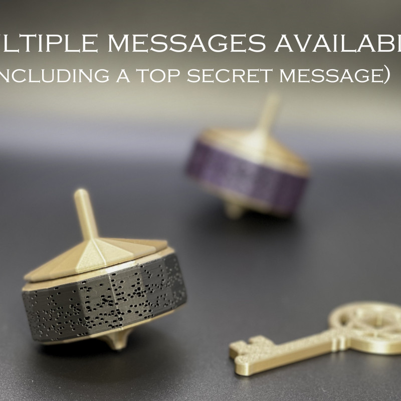 Özel Mesajlı 3D Baskı Gizemli Dönen Top - Zoetropic Şifre