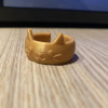 Sevimli Kedi Yüzüklü 3D Baskı Mikro Halka - PLA Esnek Tasarım