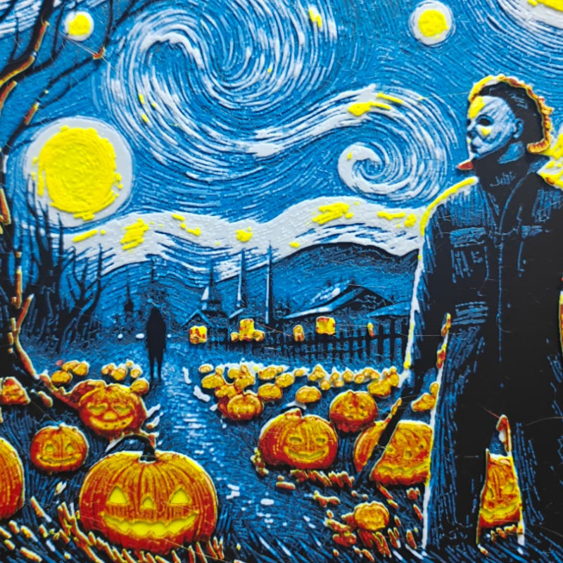 Cadılar Bayramı Yıldızlı Gece Michael Myers 3D Baskı Modeli
