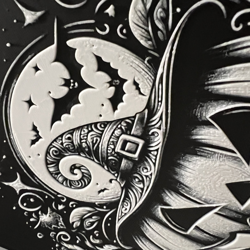 Cadılı Balkabağı 3D Baskı Dekor - Hueforge Modeli