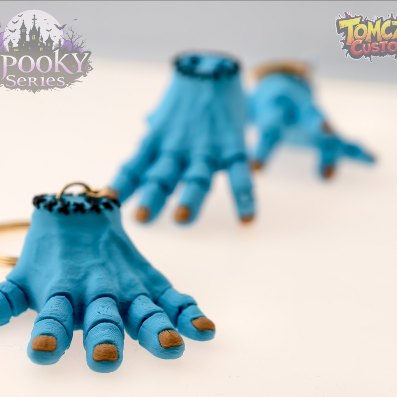 Korkunç Hareketli Anahtarlık El - 3D Baskı Korku Aksesuarı