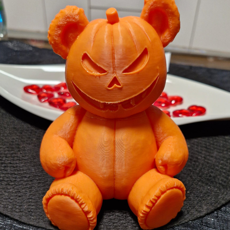 Cadılar Bayramı Ayıcık Heykel - 3D Baskı Dekor