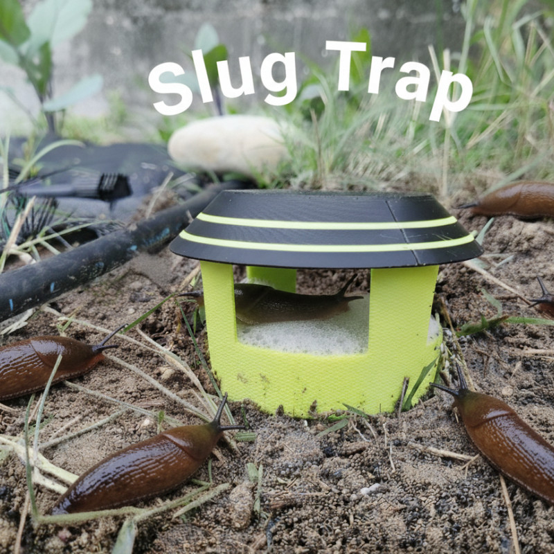 Salyangoz Tuzak - Bira Bazlı Yeniden Kullanılabilir 3D Baskı Bahçe Tuzak