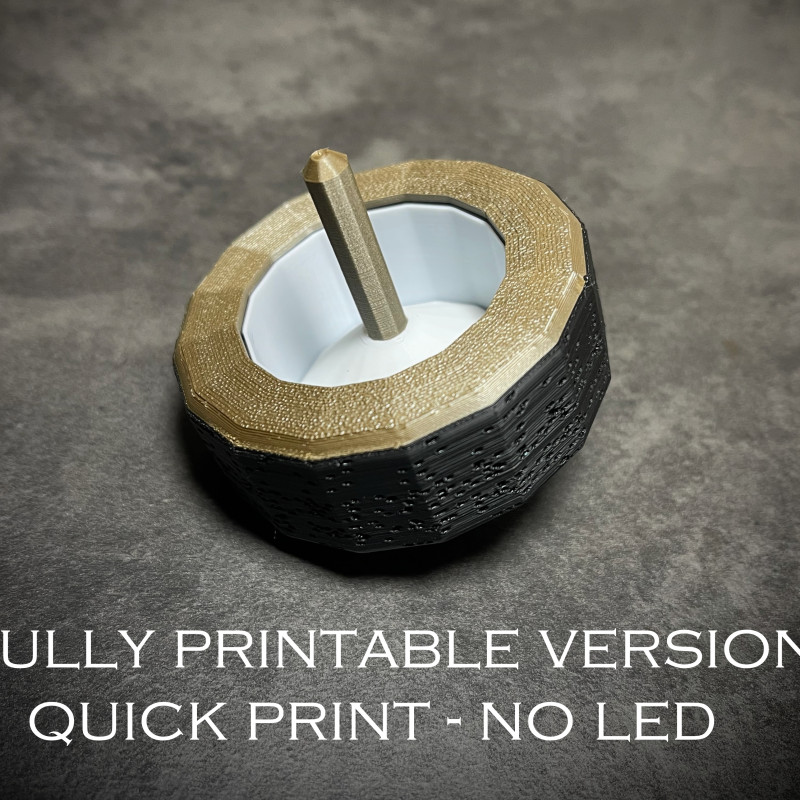 Özel Mesajlı 3D Baskı Gizemli Dönen Top - Zoetropic Şifre