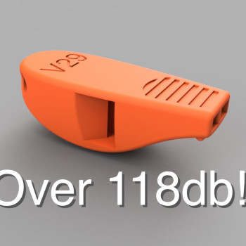 V29 Yüksek Sesli Düdük - 118 Desibel 3D Baskı