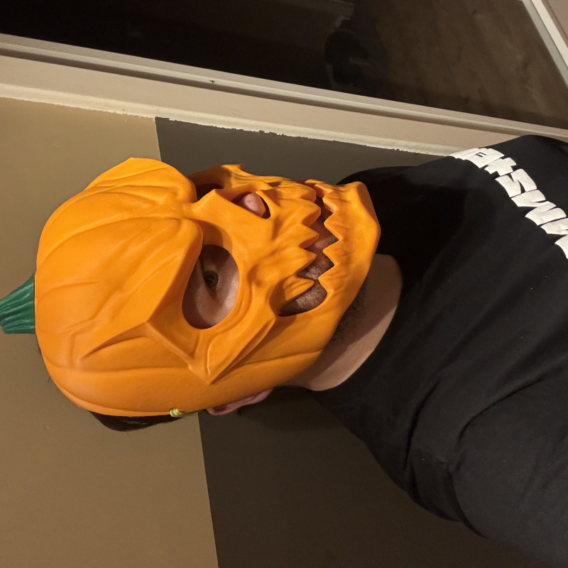 Korkunç Balkabağı Kafatası Maske - Cadılar Bayramı Aksesuarı